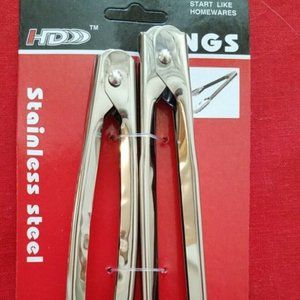 2pc. Stainless Steel Kitchen Serving Tong Set